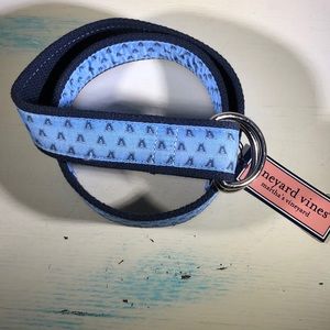 Vineyard vines “V” belt. Villanova NEW NWT Blue